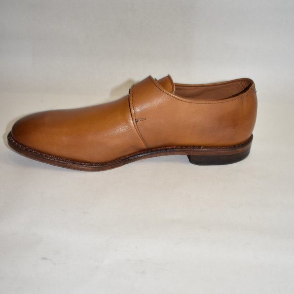 Allen Edmonds Plymouth Single Monk Strap Dress Shoe Walnut Brown Size 11 D - Picture 4 of 11